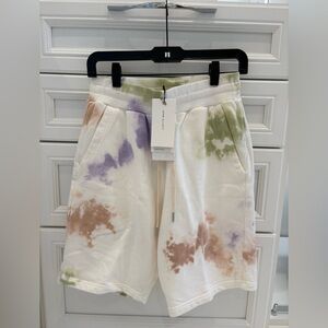 John Elliott Balboa Ink Bloom Crimson Shorts